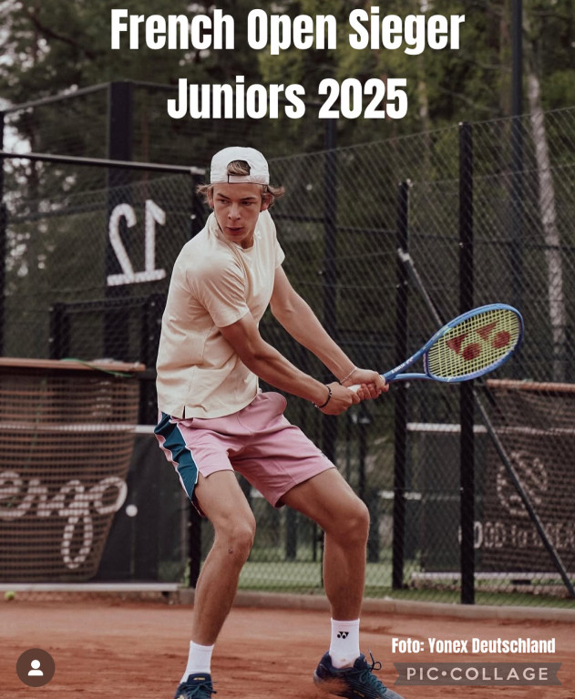 Niels McDonald ist French Open Sieger Juniors 2025